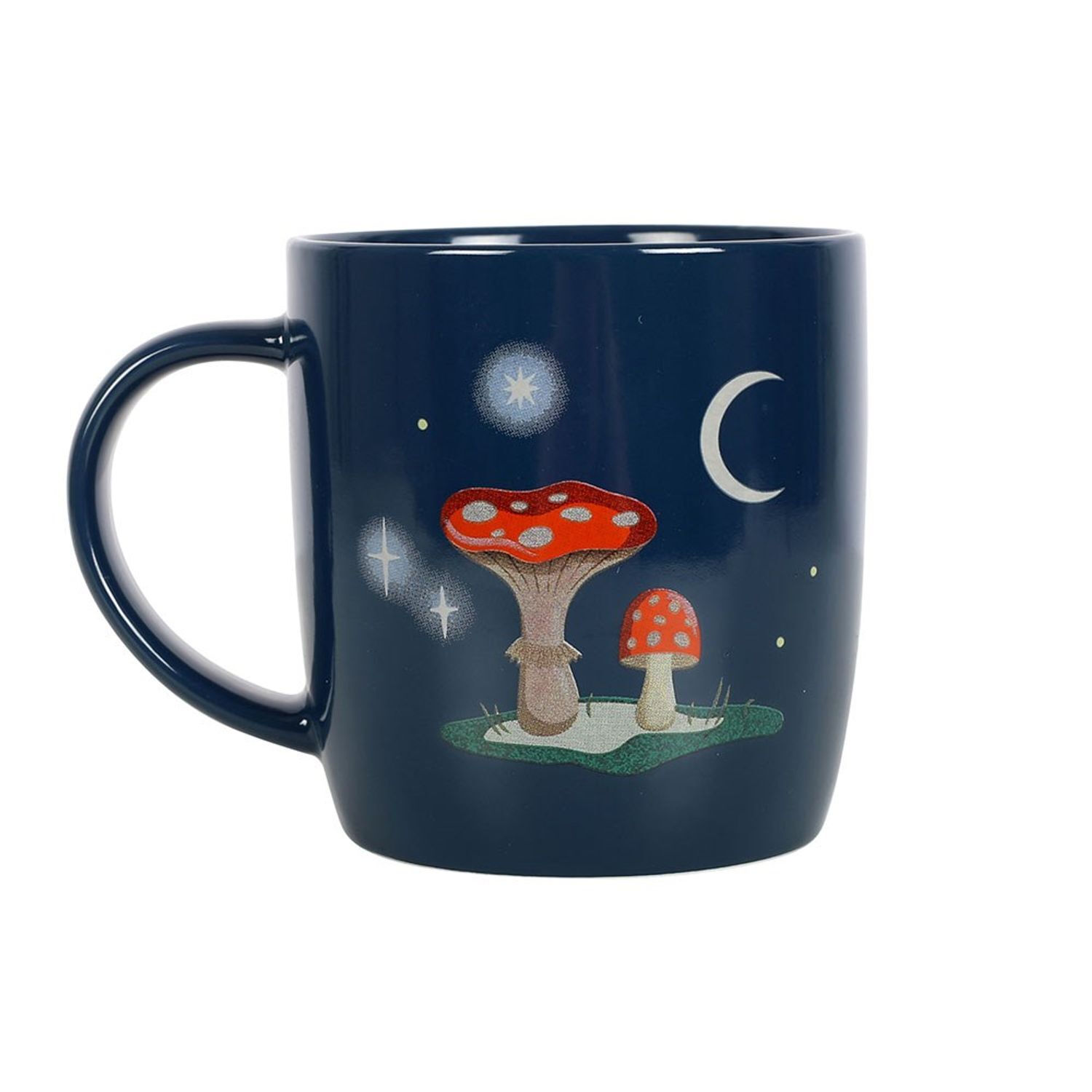 Something Different Gnome Sweet Gnome Mushroom Mug - Navy Blue