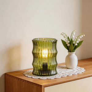 Ribbed Wavy Battery-Operated Light
