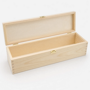 Wooden Wine Box Gift With Lid And Clasp