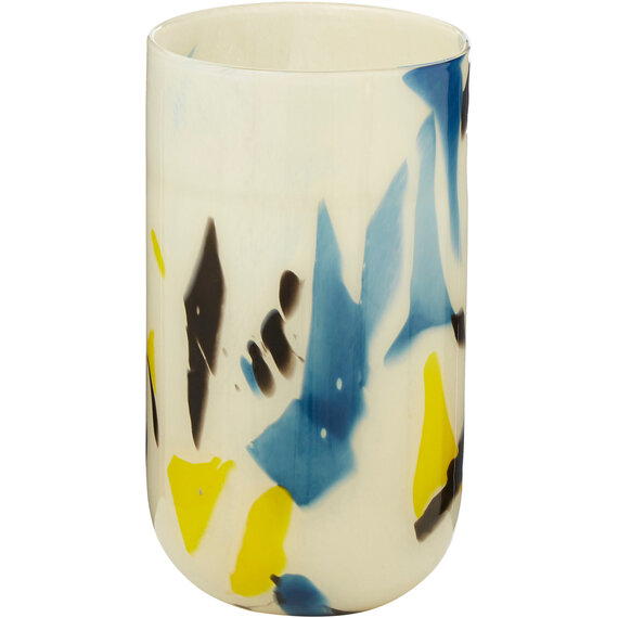 Carra Abstract Design Small Glass Vase