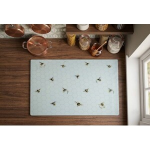 White Bee Glass Worktop Saver 50x40Cm