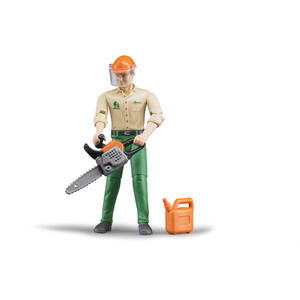 Bruder bworld Forestry worker with accessories Detailed Vehicle & Playset Model