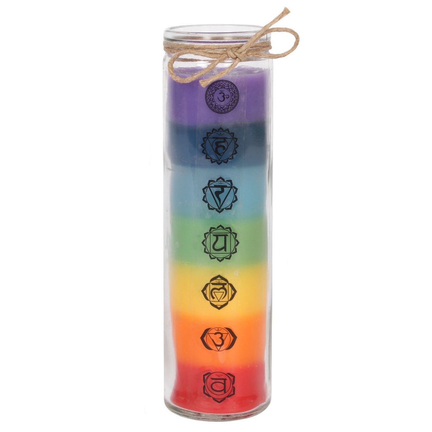 Something Different Tall Chakra Candle - Rainbow