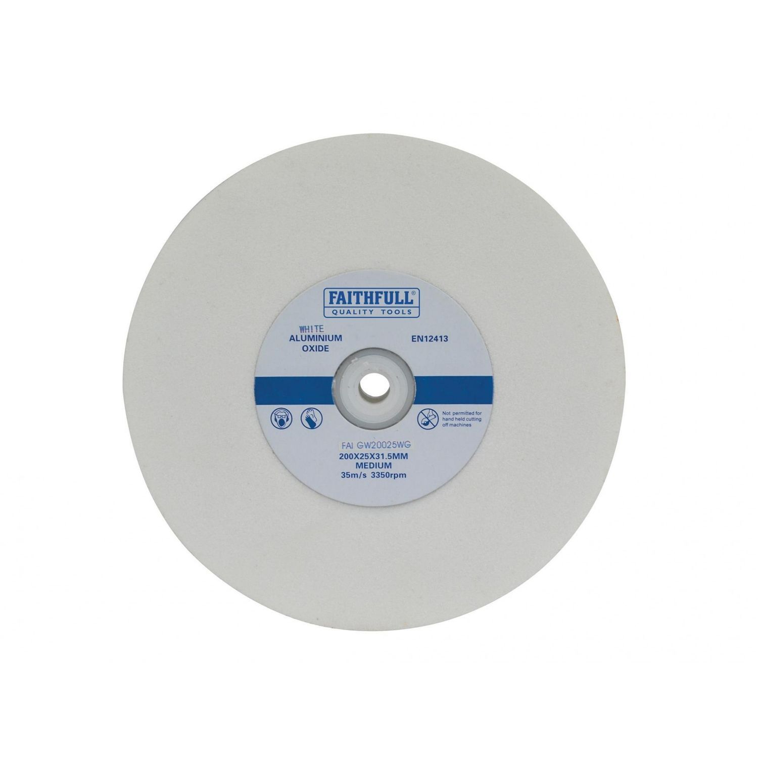 Faithfull Grinding Wheels, White Aluminium Oxide - Multi Colour