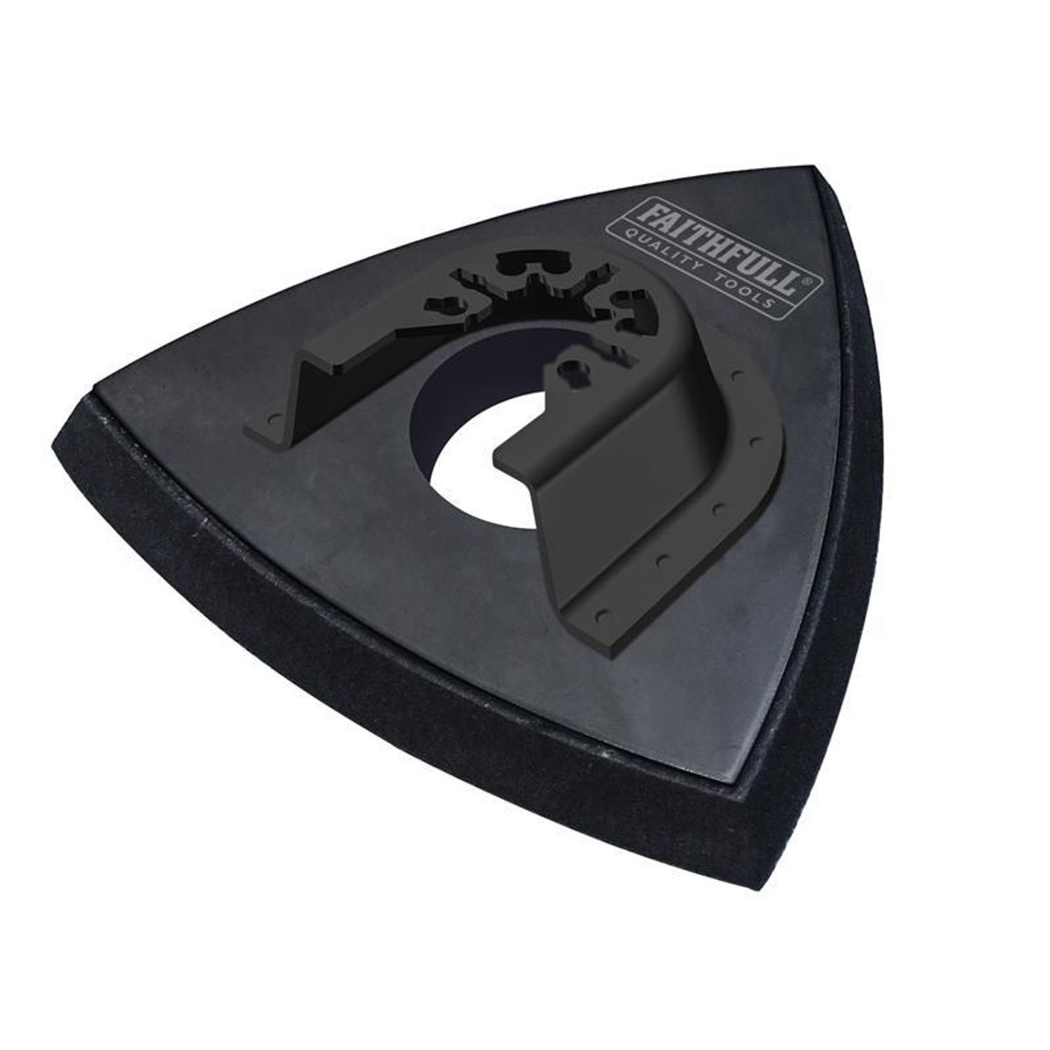 Faithfull Delta Hook & Loop Sanding Pad Triangular 93Mm - Multi Colour