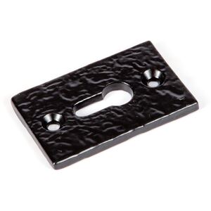Rectangular Escutcheon Plate - W30mm x H50mm - Black - Pack of 5