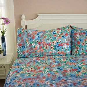 Deyongs Floral Mosaic duvet set in printed 132TC cotton-polyester