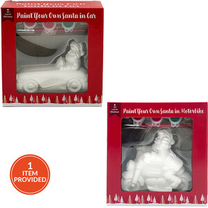 Paint Your Own Santa in Car or Motorbike Kit