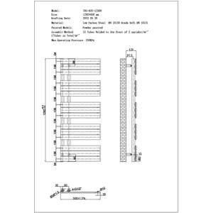 Tristan - White Dual Fuel Towel Rail Thermostatic WIFI