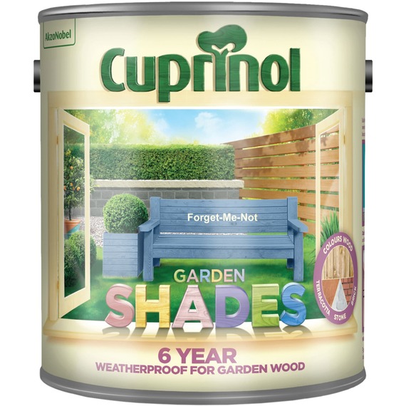Cuprinol Garden Shades Forget-Me-Not blue woodstain 2.5 L.