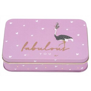 Fabulous You Bird Design Storage Tin