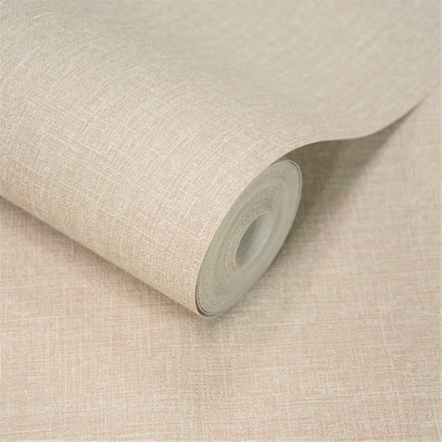 B&Q - Boutique Pure & Protect Cirrus Woven Linen Textured Antibacterial WallpaperEcru - Image 2