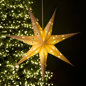 LED Hanging Paper Star Lantern