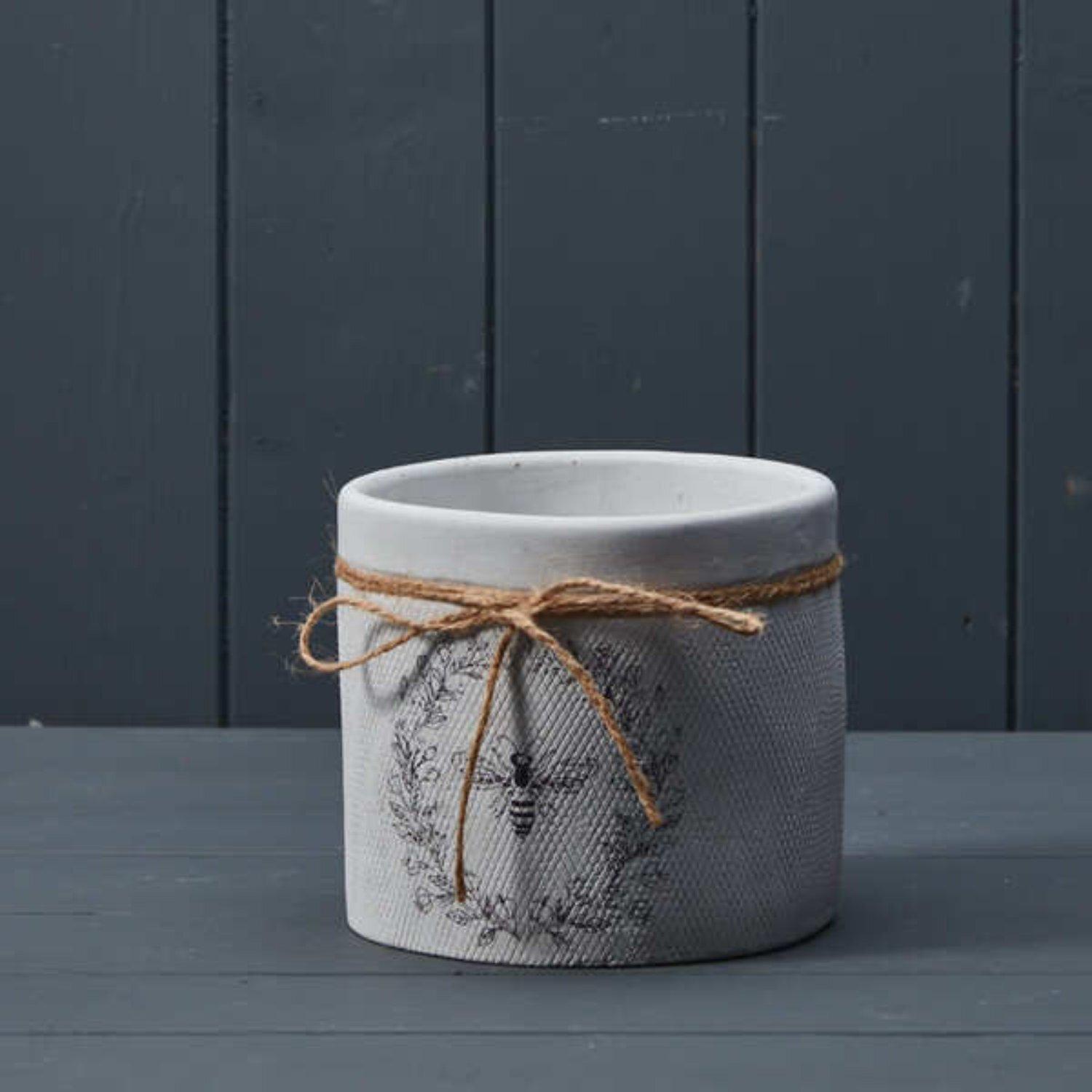 Kdmd Unisex White Rustic Bee Pot - 13Mm Indoor Plant Pot - Image 2