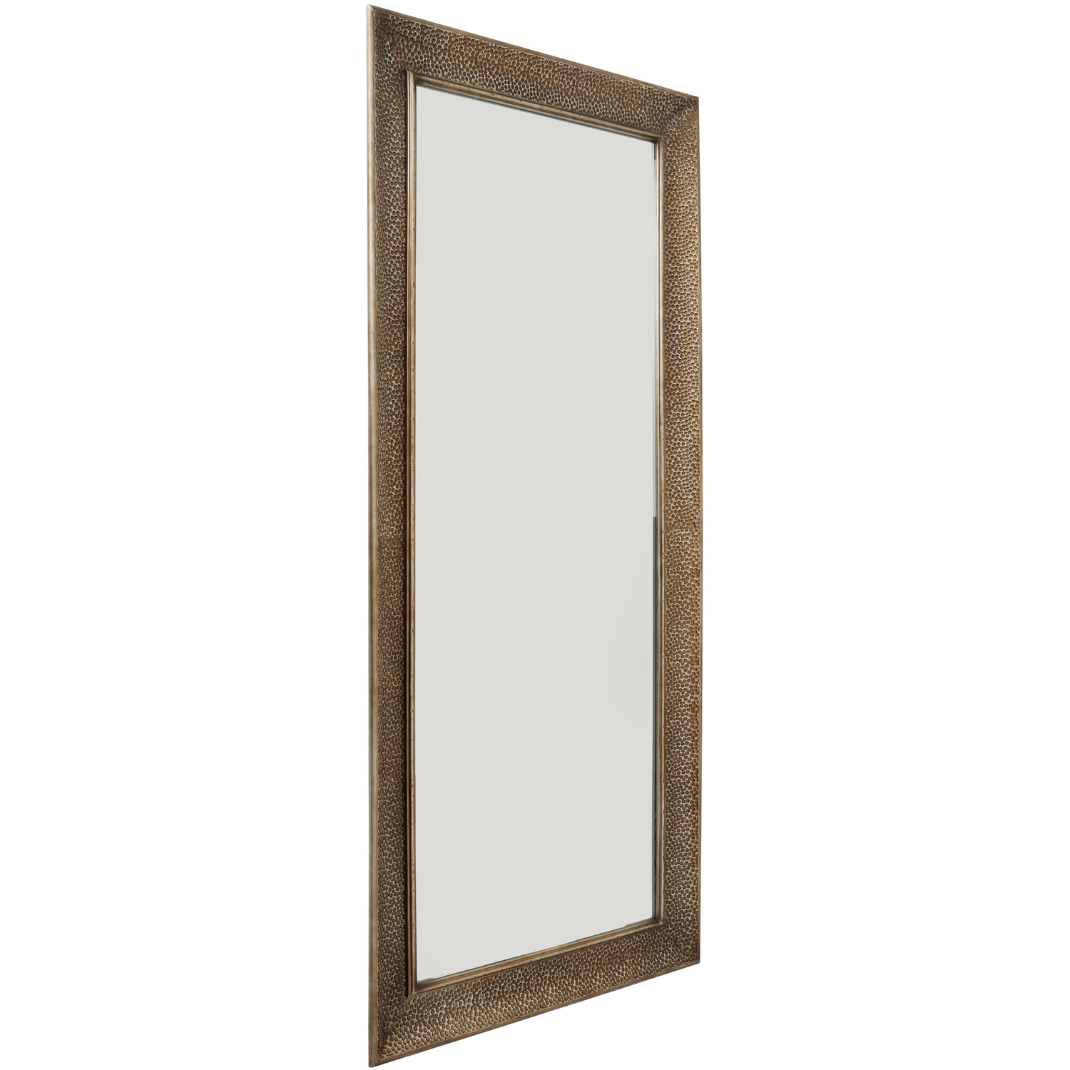Image of Vintage Hammered Large Rectangular Brass Wall&hellip;