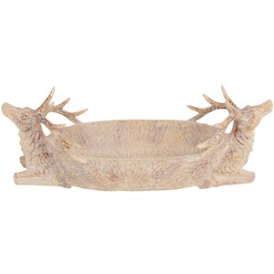 Wood Effect Gold Brushed Tray