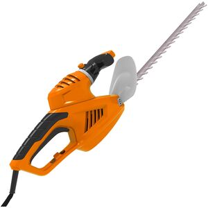 Electric Hedge Trimmer - 500mm blades, 500W motor, 16mm cut, lightweight 2.1kg, safety brake