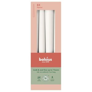 Cloudy White Bolsius Tapered Candles