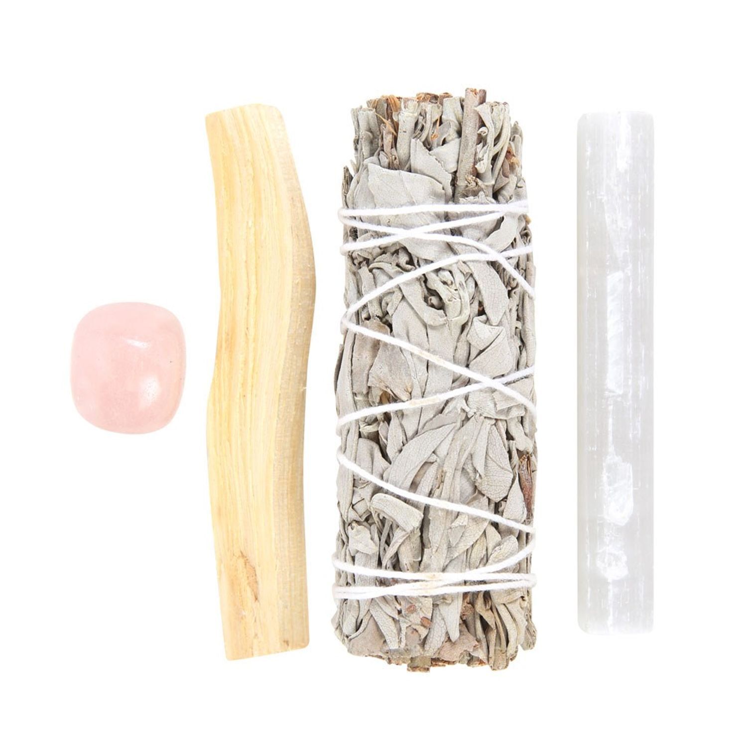 Something Different Rose Quartz Smudge Kit - Light Pink/White