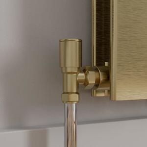 Angled Manual Radiator Valve and Lockshield Set-PWVALVE4BB