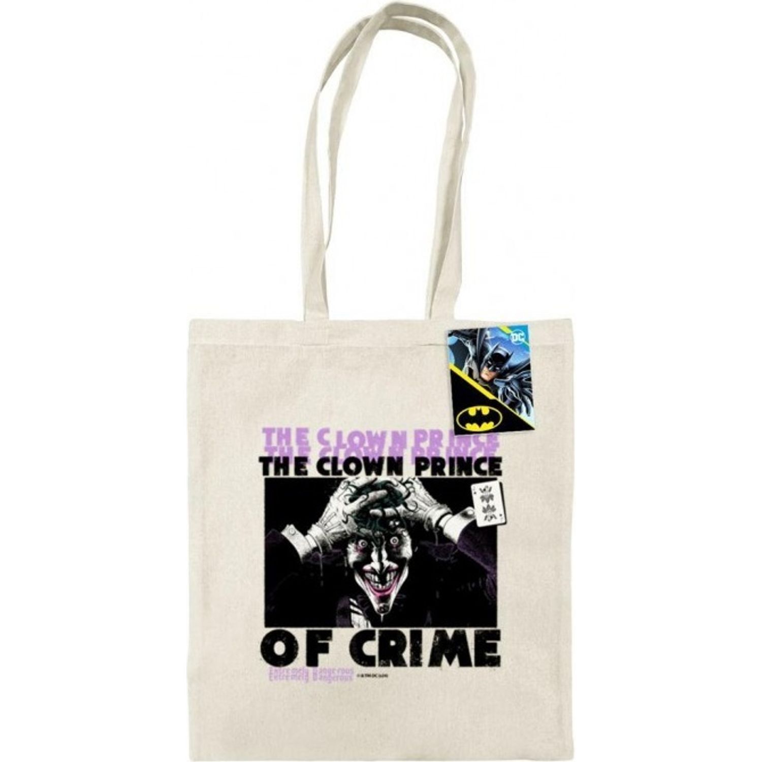 Batman The Clown Prince Of Crime The Joker Tote Bag - Black/White
