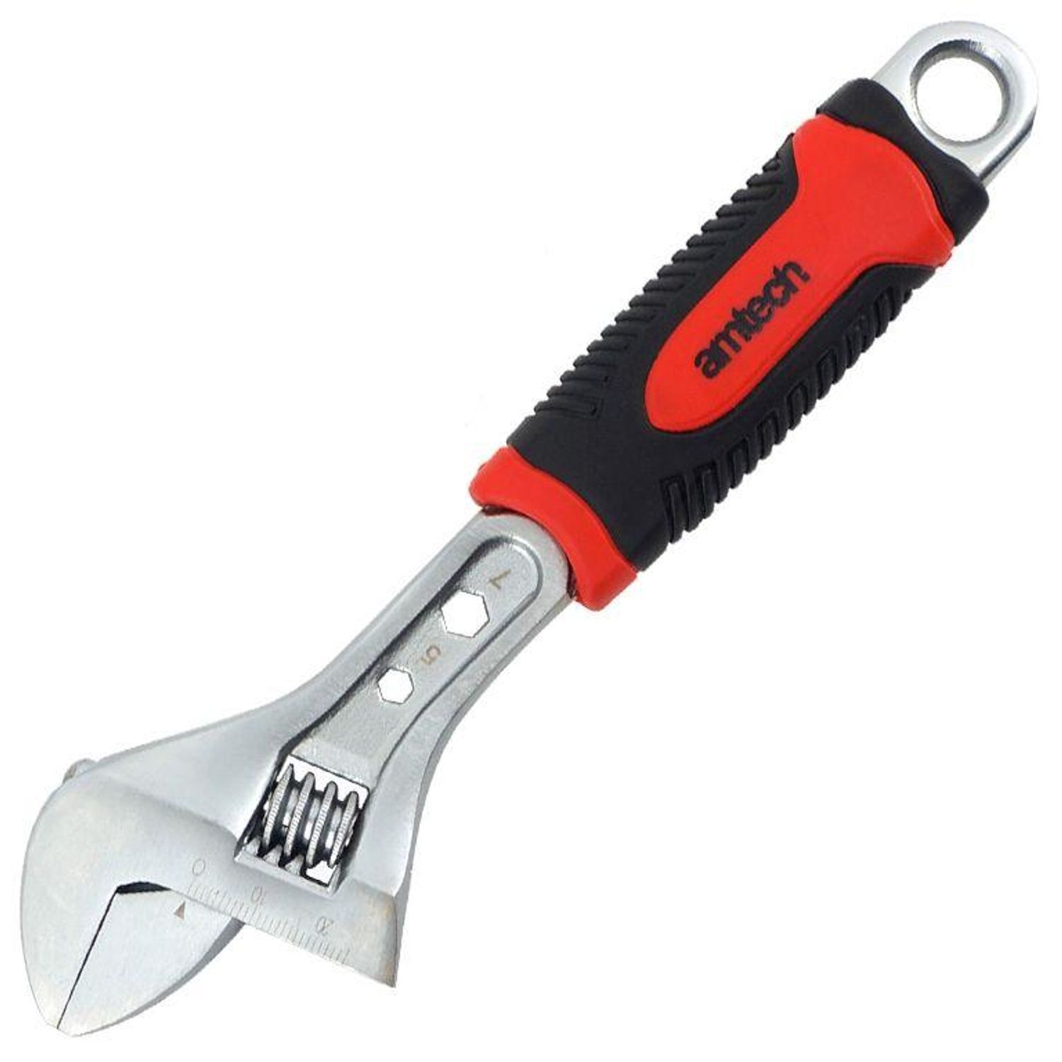 Amtech Adjustable Wrench Injected Grip 8'' - One Colour