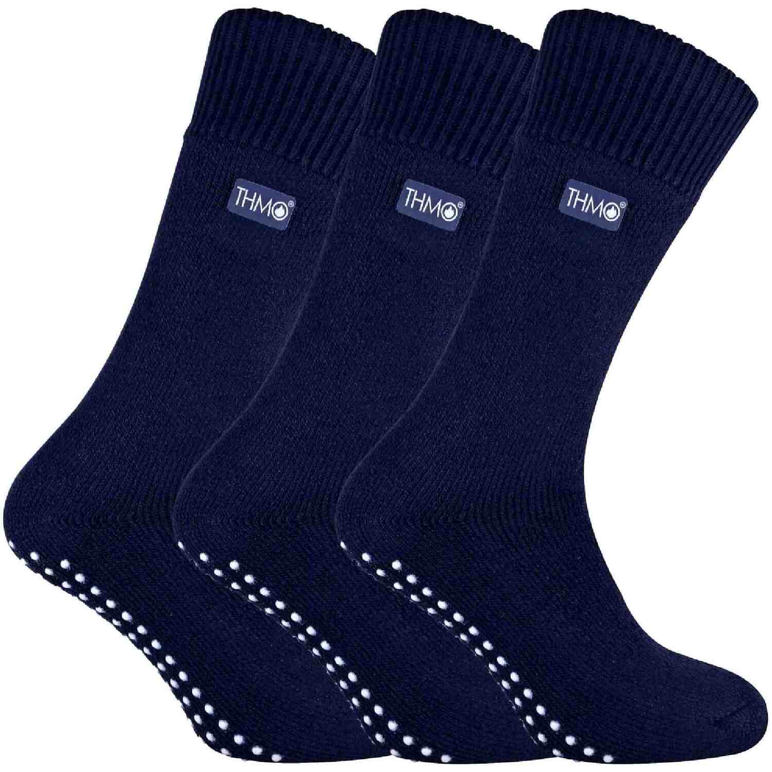 3 Pairs Mens Fleece Lined Slipper Socks - - Image 4