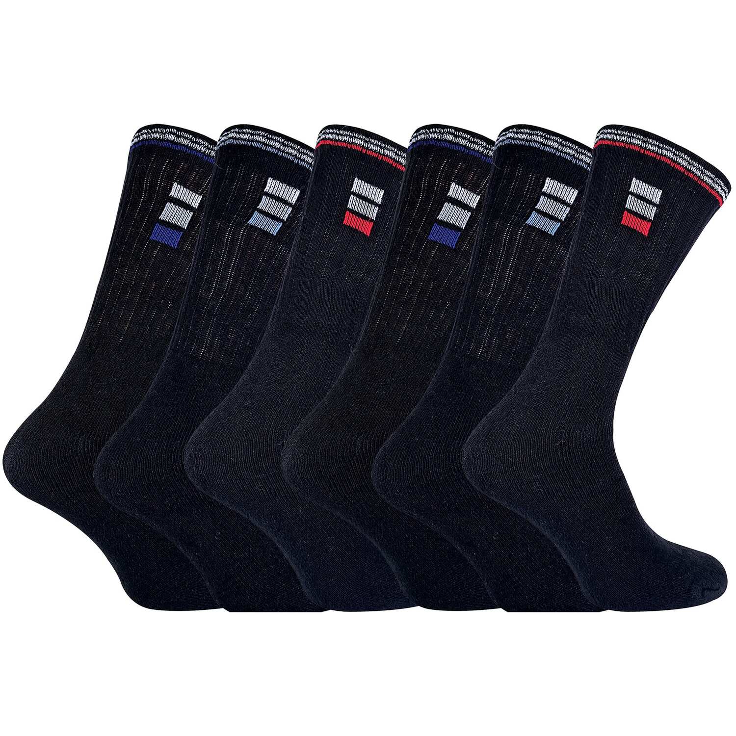 Sock Snob 6 Pairs Mens Cotton Breathable Sport Socks