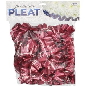 Premium Burgundy Pleat Ribbon Party Decoration