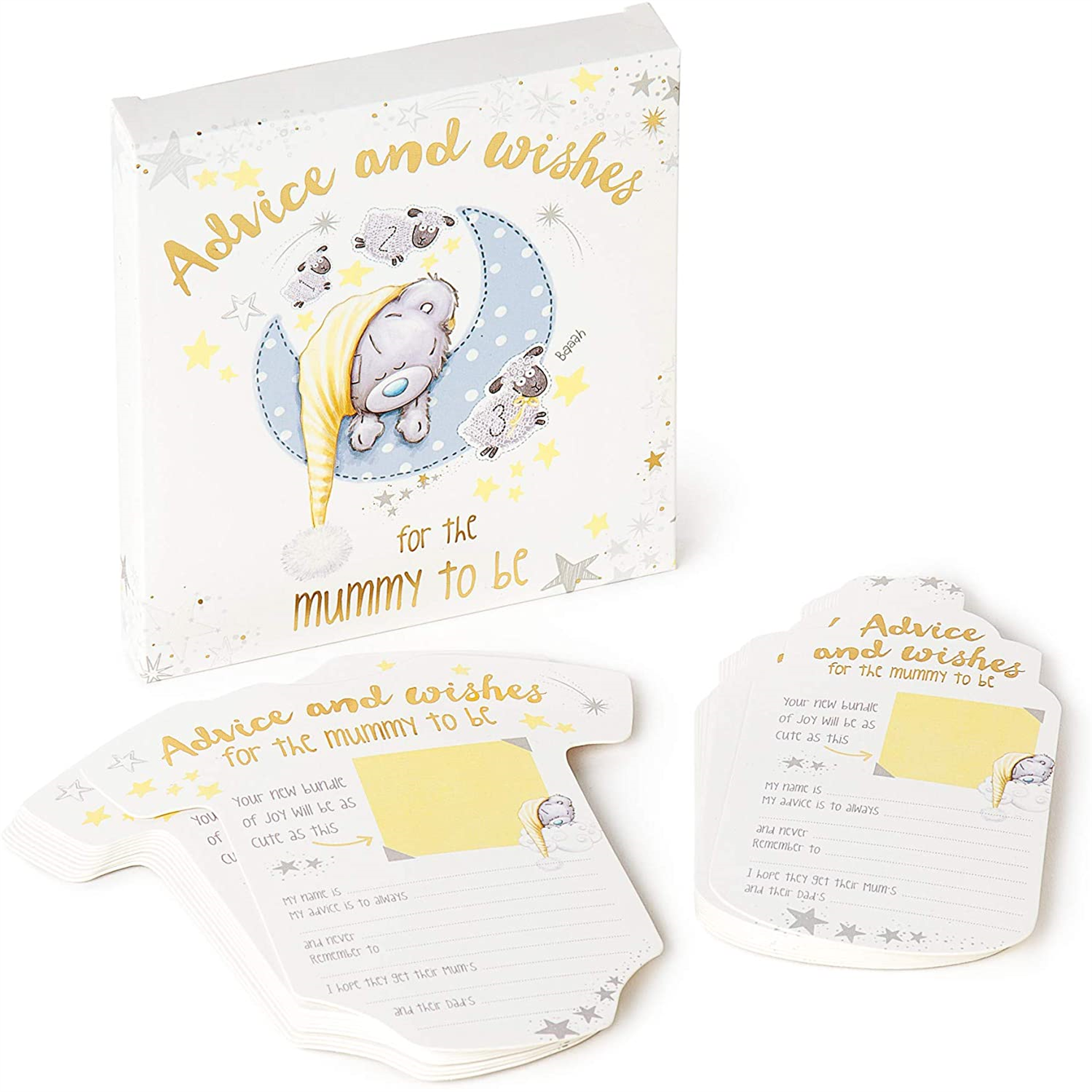 Me To You Tiny Tatty Teddy Baby Shower Prediction And Advice Cards - Red - Image 4
