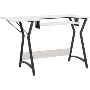Hourglass Sewing Table with Gridded Top