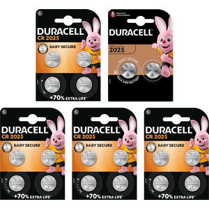 Duracell 2025 Lithium 3V Coin Cell Batteries - Pack of 18