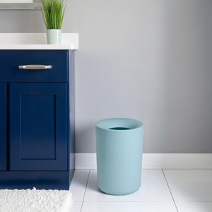 Showerdrape Garda Duck Egg Blue Bathroom 3L Waste Bin