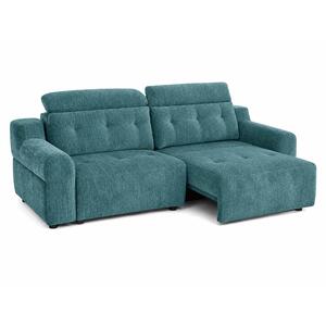 Harrington Teal Electric Sofa Bed Chenille Adjustable Headrests