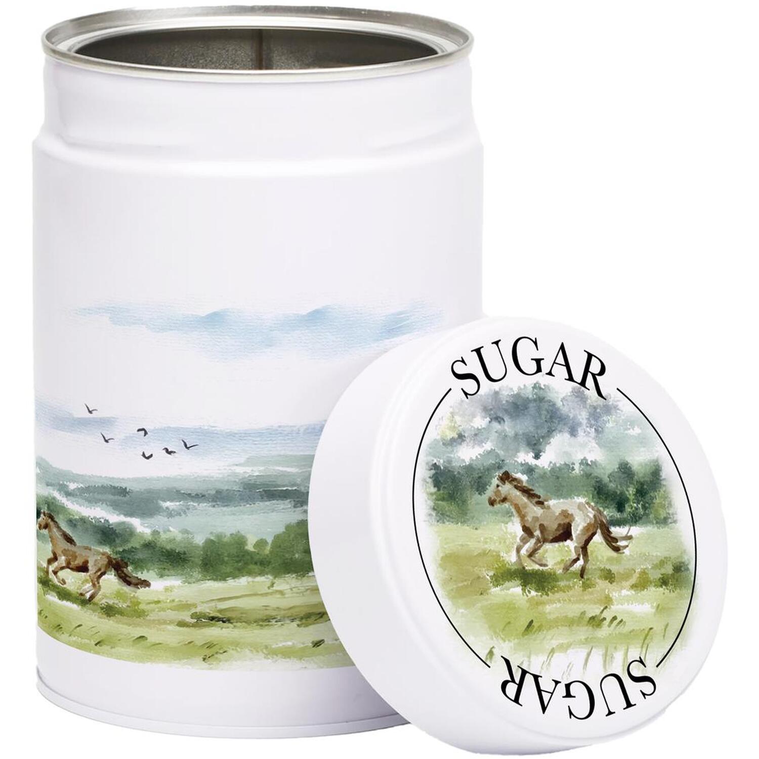 Purely Home Wild Horses Twist-Lid Kitchen Canister - Sugar