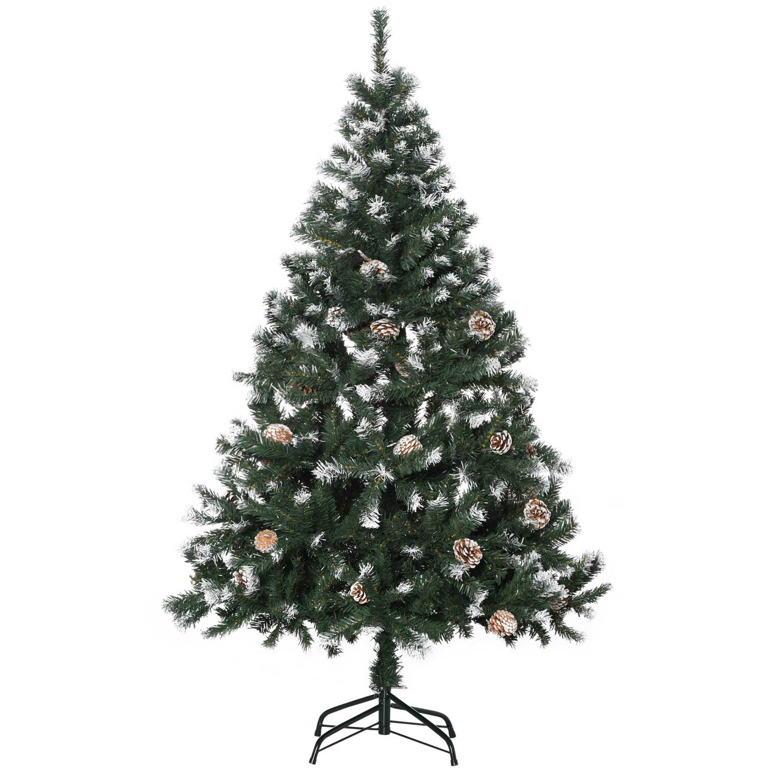 Aka 5Ft Artificial Christmas Tree With Pinecones ,Green