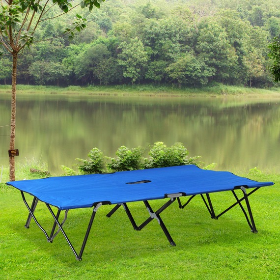 Outsunny Folding Camping Bed With Portable Travel Bag