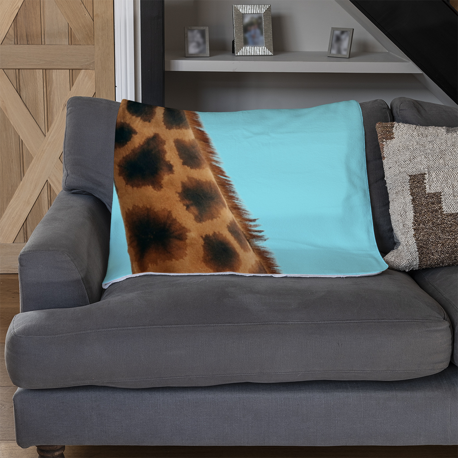 Bubble Gum On Color Background Blanket - Blue