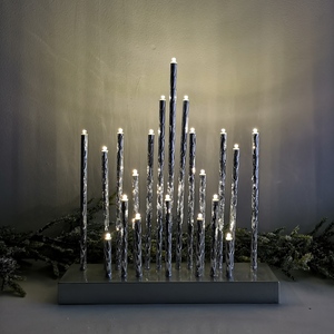 Light up Christmas Candlebridge in Silver