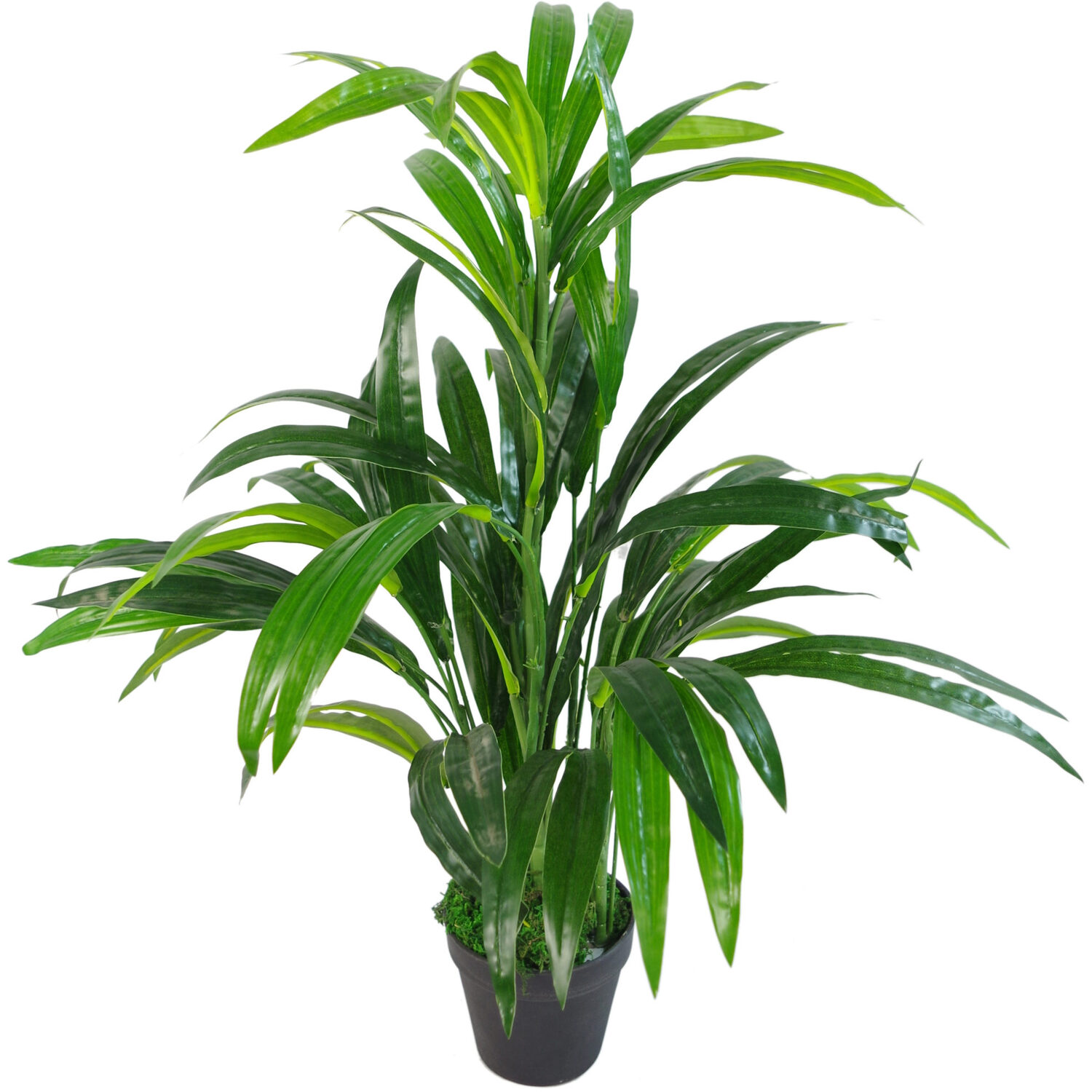 Artificial Large Leaf Bamboo Shrub Plant - Green