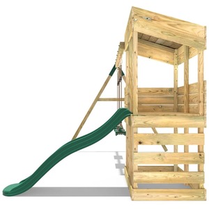 Bryce / 223cm Wooden Lookout Tower Playhouse with 6ft Slide shot 5042854