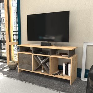 Oak and Wenge Auburn Modern TV Unit shot 5395827