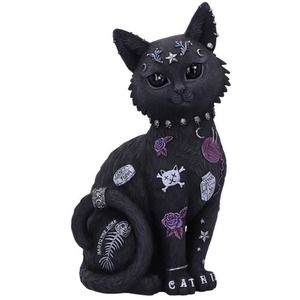 Bad to the Bone Cat Figurine