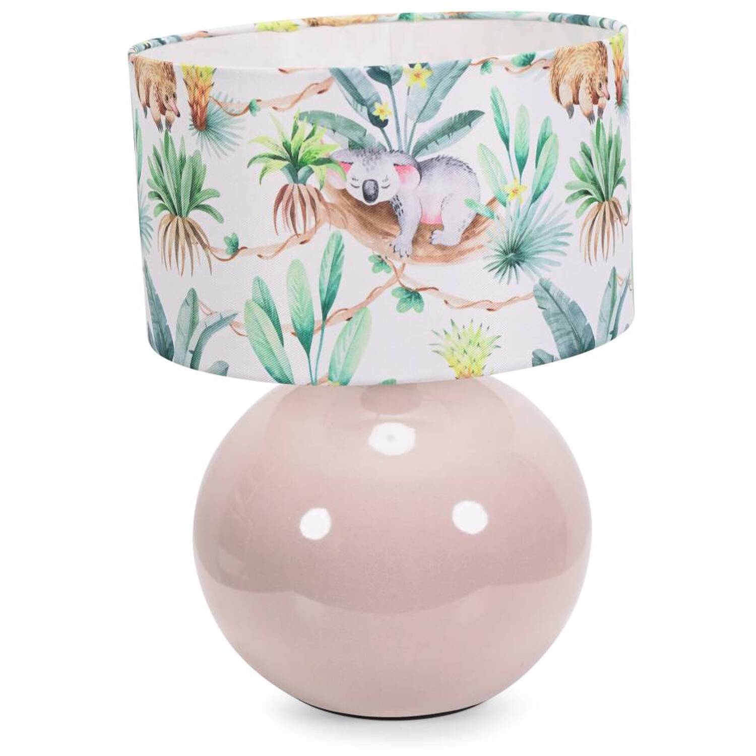 Bosco Stone Table Lamp Tropical Shade - Stone / Bulb Included