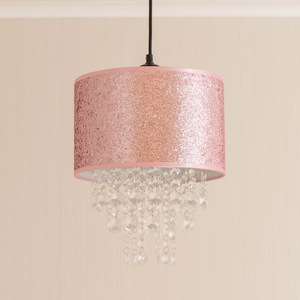 Bonita Pink Glitter with Droplets Easy Fit Lamp Shade