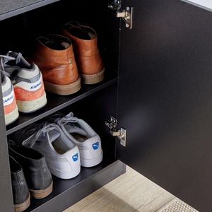 Black Home Source Novara 2 Door Shoe Storage Cabinet shot 6779986