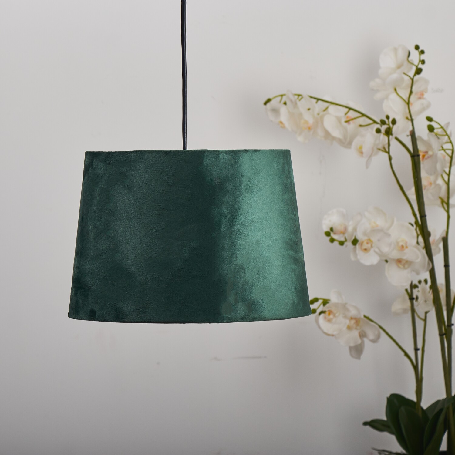 Image of Forest Green Lined Tapered Shade