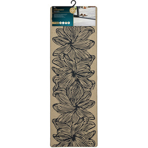 JVL Elegance Machine Washable Runer, 50x150cm - Flowers