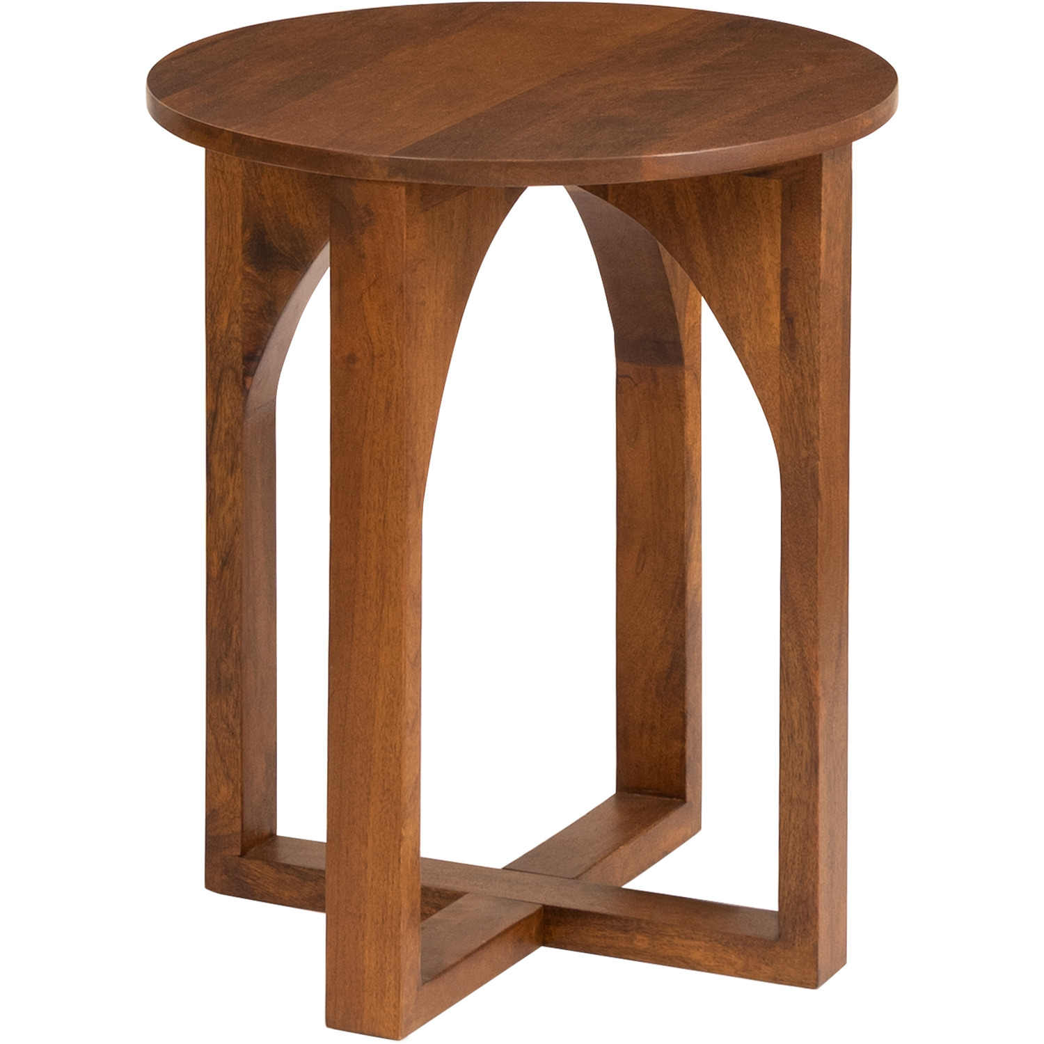 Viera Solid Wood Side Table - Walnut