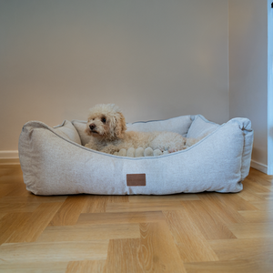 AllPetSolutions Willow Premium Luxury Dog Bed - Ivory Cream